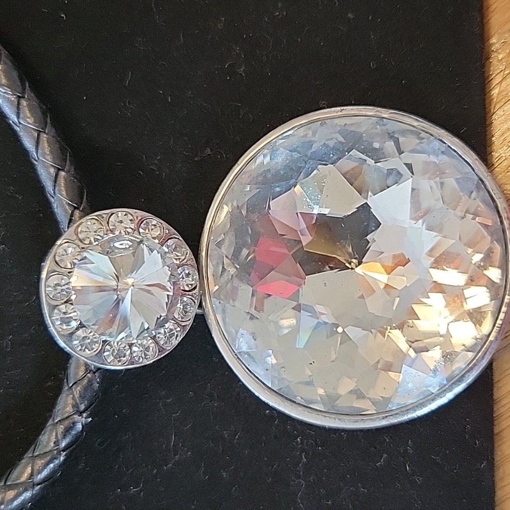 Large Rhinestone Statement Necklace - image 2